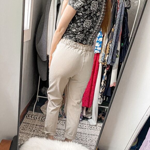 MOTHER The Springy Ankle Jeans Sand Beige 27 - Picture 4 of 10